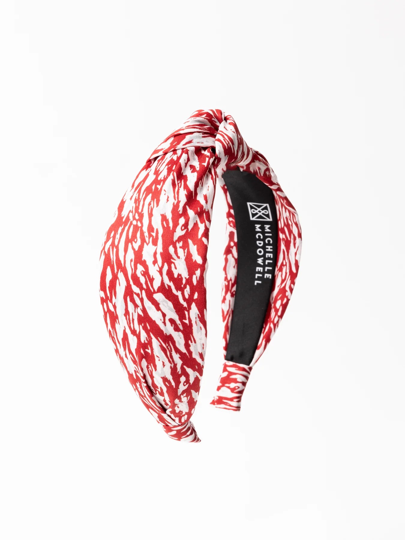 Michelle McDowell Luna Tiger Tail Headband - Gameday Maroon & White-Headband-Michelle McDowell-Accessories,gameday-The Twisted Chandelier