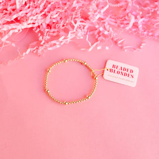 Olive Bracelet in Gold-Beaded Blondes-The Twisted Chandelier