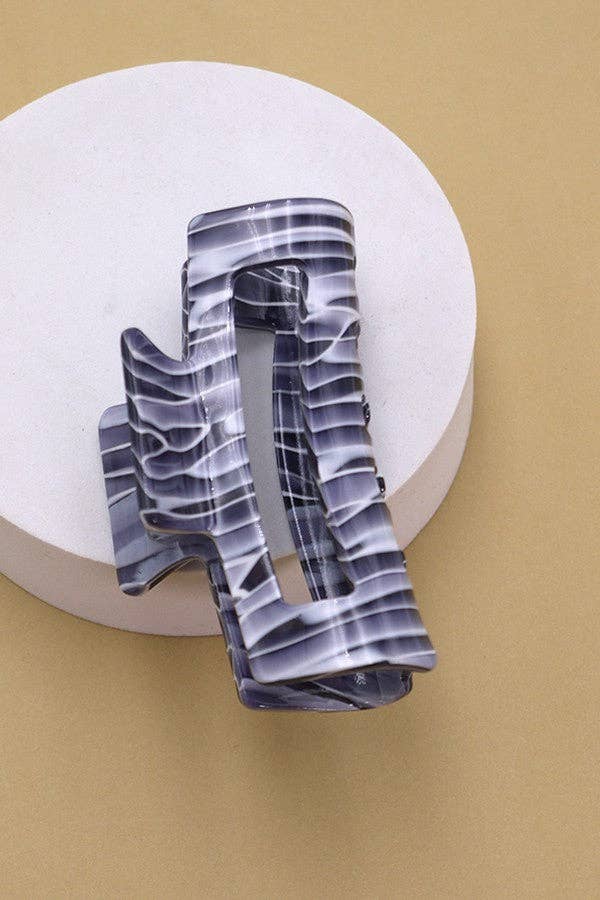 Rectangle Cellulose Hair Claw Clip-JOSSLYN by wall to wall-The Twisted Chandelier