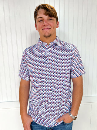 Men's Texas Tailing Polo-Men's Tops-SALT WATER SOUL-FD 01/23/26,Men's,RWB-The Twisted Chandelier