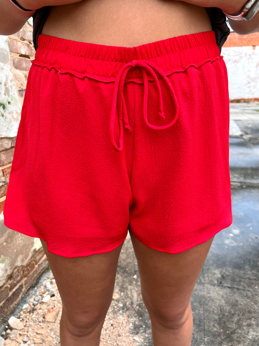 Lucille Elastic Waist Flowy Shorts-Shorts-le lis-03/26/25,Bin d2,bottoms,Cr05/29/24,KP4217-2,Max Retail-The Twisted Chandelier
