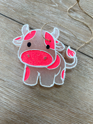Cow Car Freshie-Car Freshie-Southern Creek Wholesale-Pink-The Twisted Chandelier