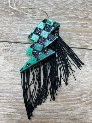 Fringe Lightning Bolt Car Freshie-Car Freshie-Southern Creek Wholesale-The Twisted Chandelier