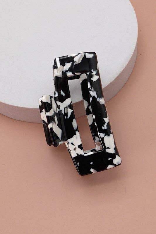 Rectangle Cellulose Hair Claw Clip-JOSSLYN by wall to wall-The Twisted Chandelier