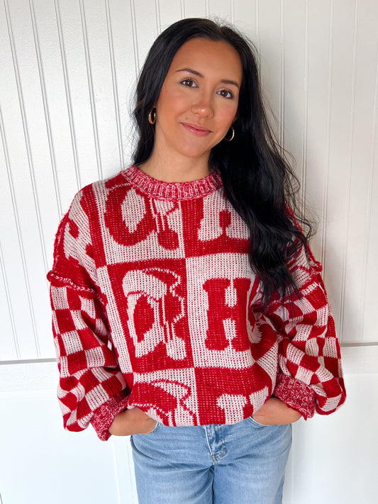 Oversized Sweater With Hohoho-Sweater-Fantastic Fawn-BIN A 3,IFKT51707-09,OGP 58.95-The Twisted Chandelier