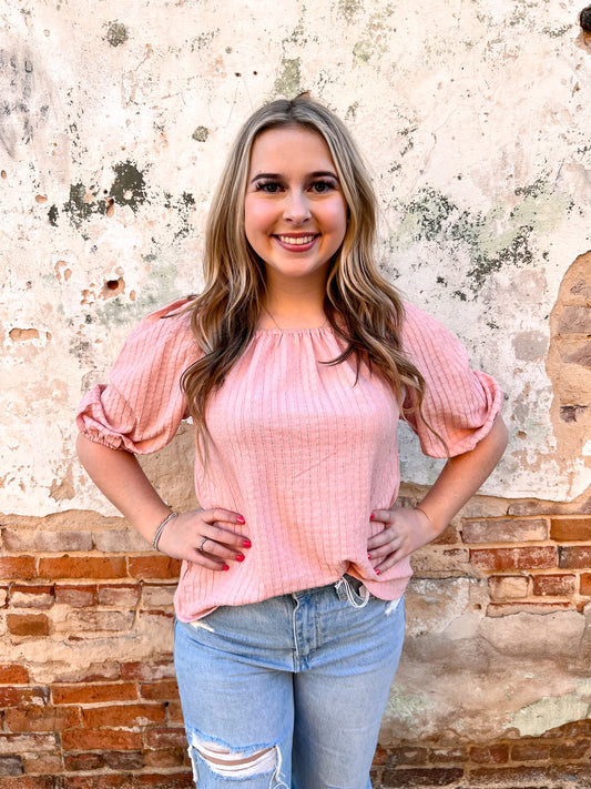 Alayah Pink Off The Shoulder Top-Top-Southern Grace Wholesale-BIN D4,Tops Collection-The Twisted Chandelier