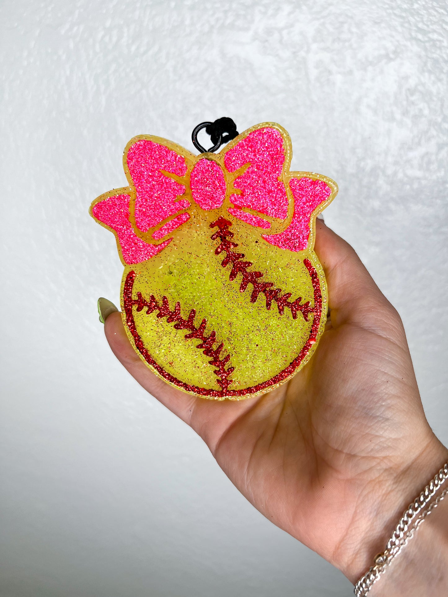 Softball freshie-Ginger & Lace-Fruit Loop-Pink-The Twisted Chandelier