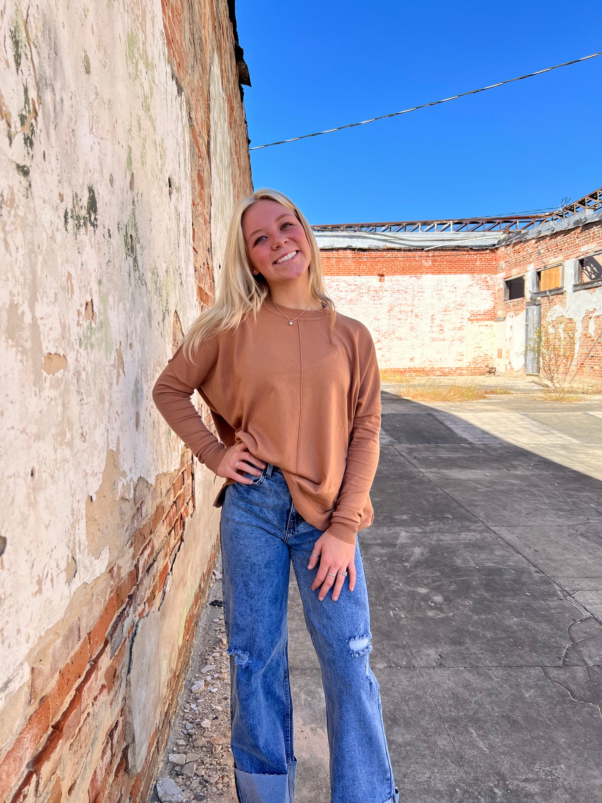 Lindsey High Waisted Wide Leg Jeans in Vintage Tinted Wash-Vibrant M.i.U-08/28/25,bottoms,CR 10/21/24,FD 10/22/24,OGP 74.95-The Twisted Chandelier