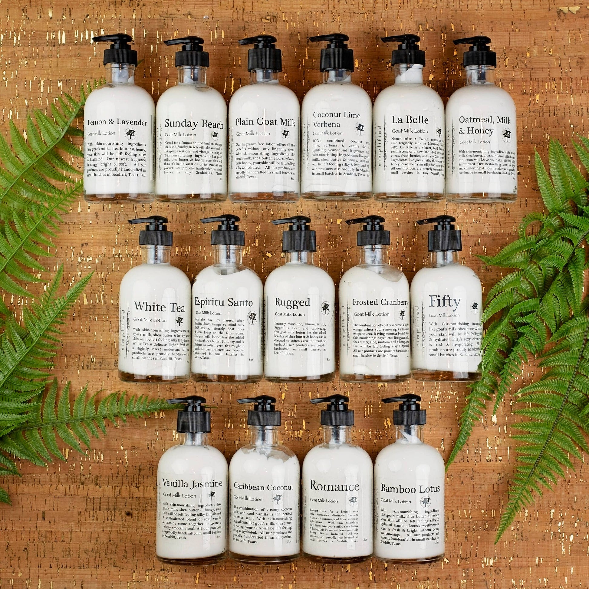 Simplified 8 oz Goat Milk Lotion - Caribbean Coconut-Simplified Soap-The Twisted Chandelier