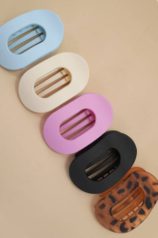 Jumbo Lay Flat Oval Hair Claw Clips Secure Styling-Hair Claws & Clips-JOSSLYN by wall to wall-40H982-The Twisted Chandelier