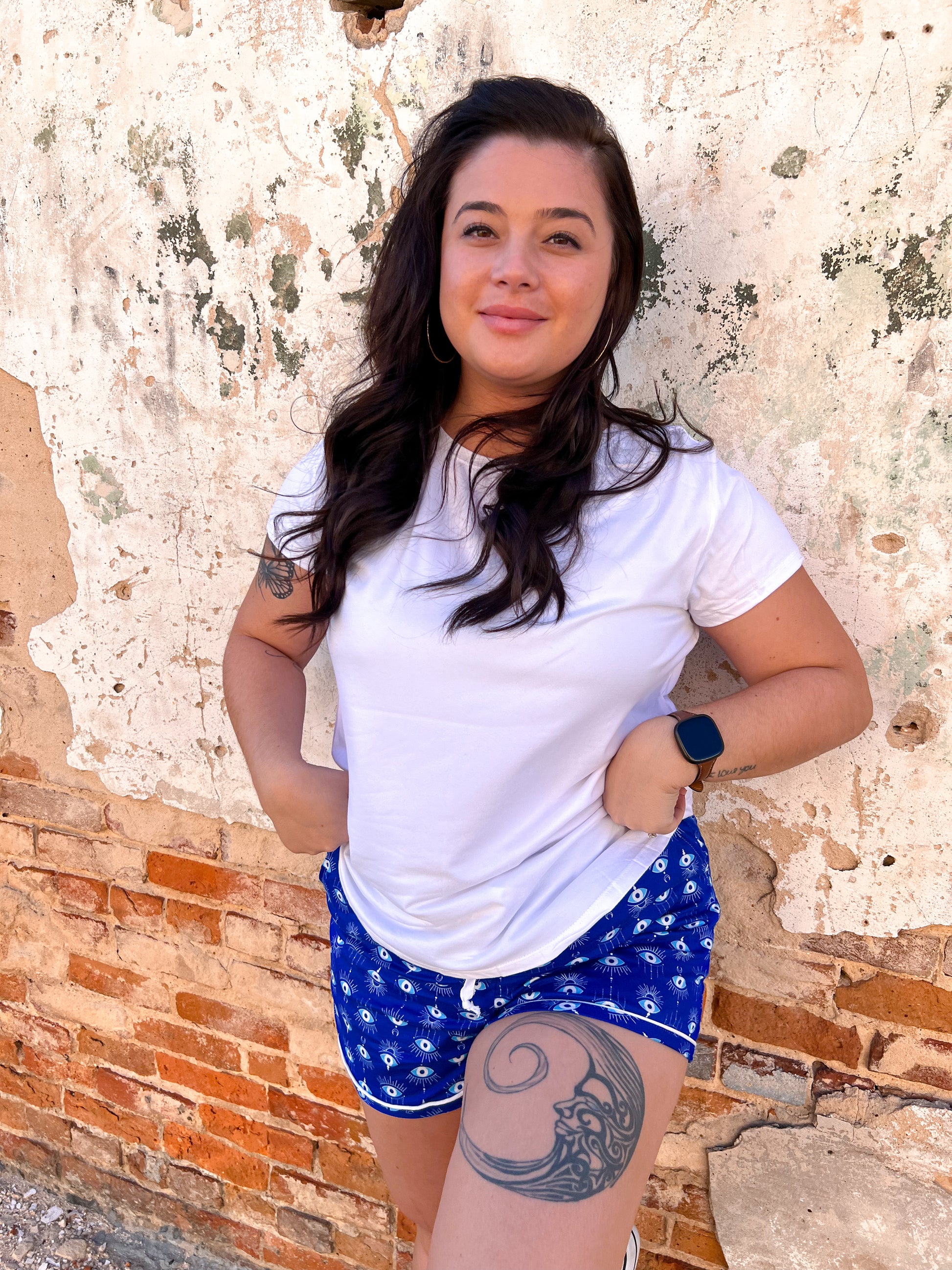 Hello Mello Dream Tee - White-Loungewear-HELLO MELLO-05/15/24,1st md-The Twisted Chandelier