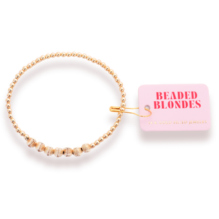 Lucky Fluted Bracelet-Beaded Blondes-The Twisted Chandelier