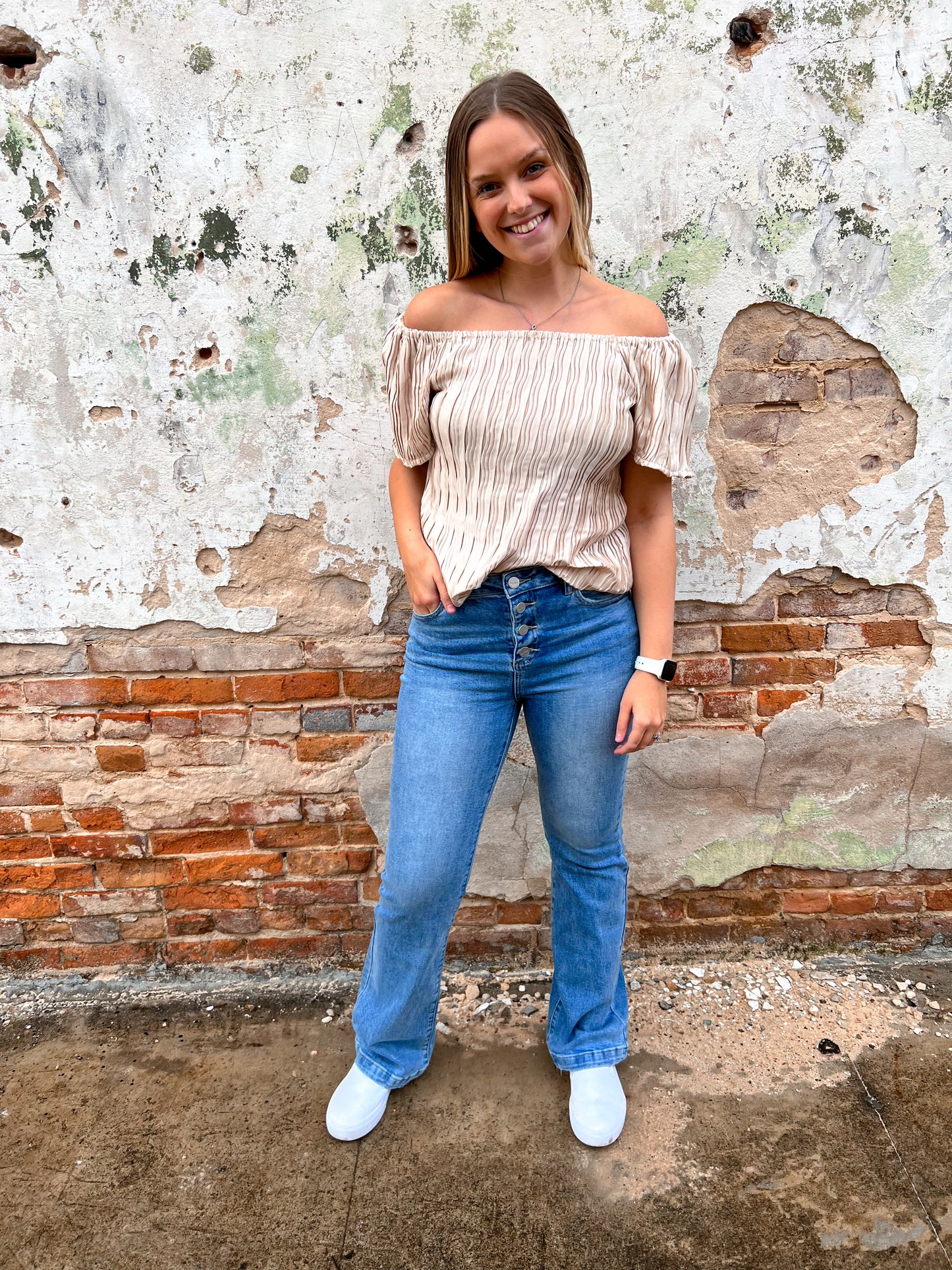 Aubrie Ivory Silk Top-Shirt-Southern Grace Wholesale-9307E,Bin d2,FD 03/05/24,Tops Collection-The Twisted Chandelier