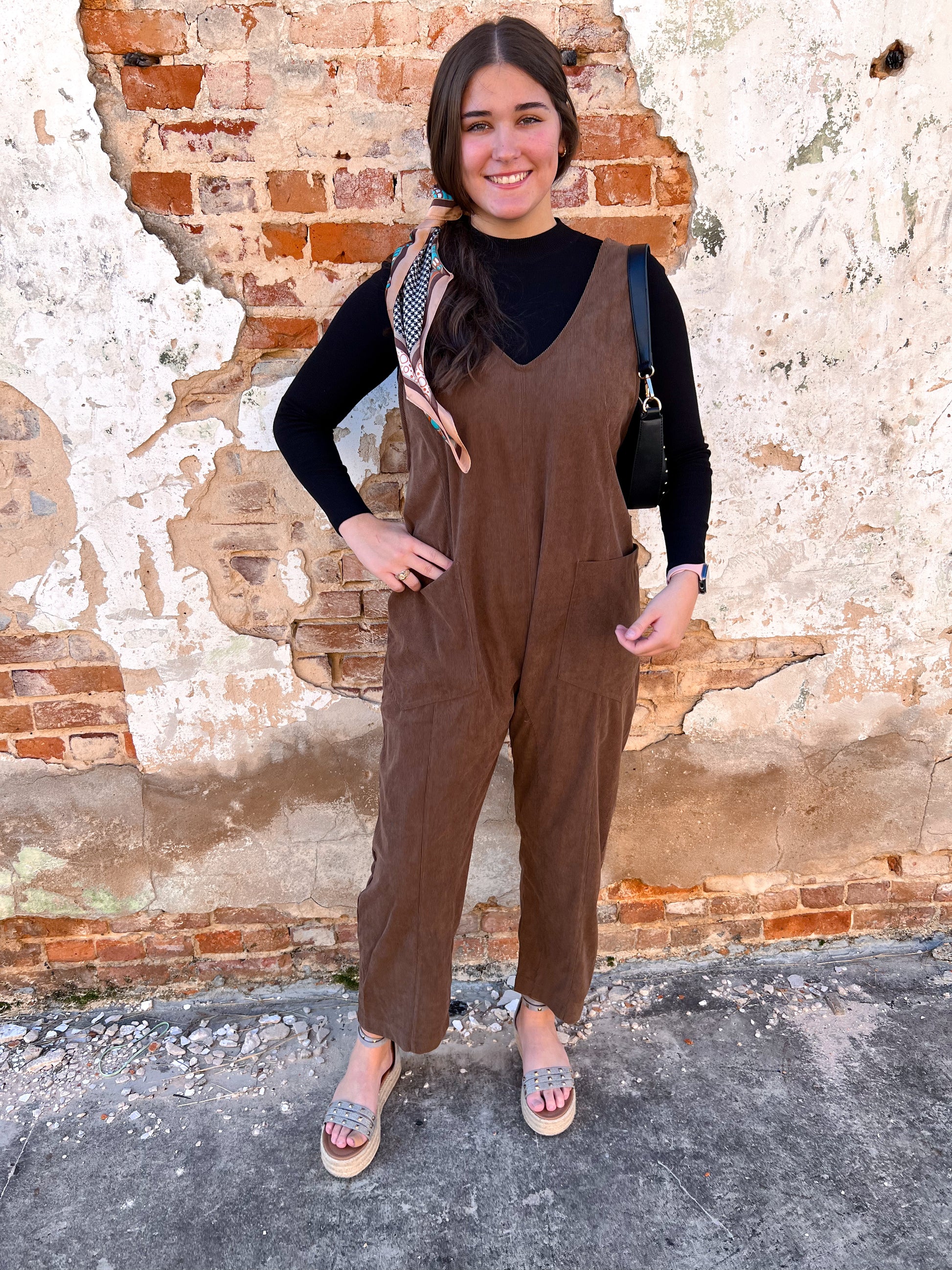 Georgina Corduroy Jumpsuit with Patch Pockets-Jumpsuits & Rompers-hyfve-06/24/25,1st md,CR 10/07/24,DJR,Fd 10/08/24,Max Retail-The Twisted Chandelier
