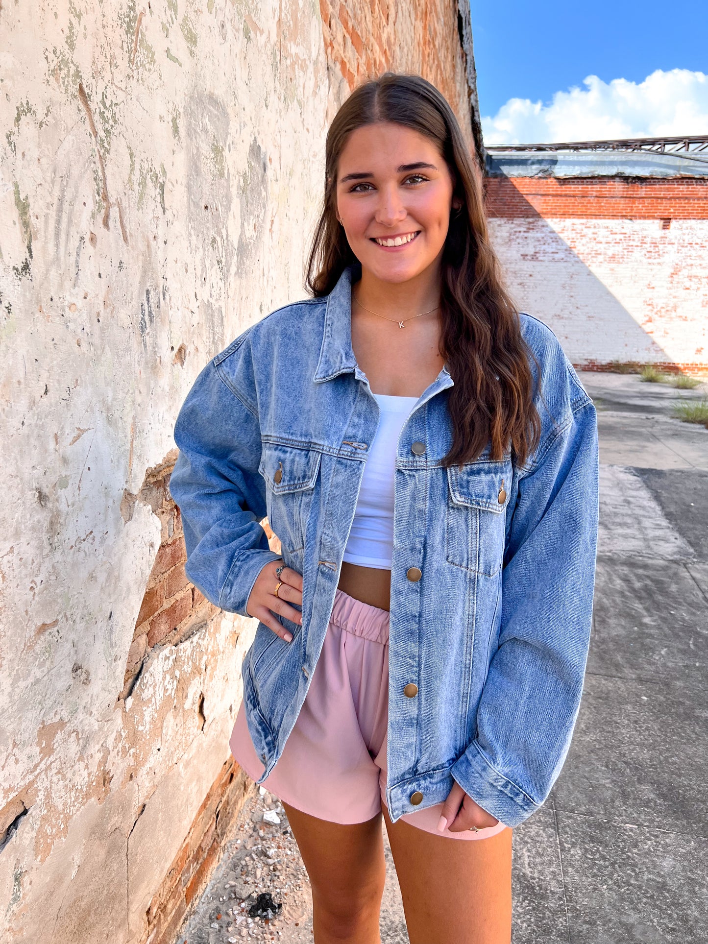 Oliver Boxy-Cut Denim Jacket-Jacket-Mono B-FD 09/03/24,not on the floor only in totes,Winter Tote T4-The Twisted Chandelier