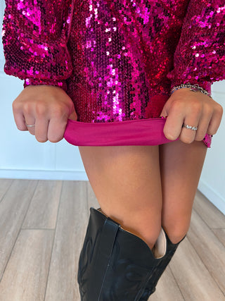 Barbie Sequin Mini Dress-FLYING TOMATO-DJR-The Twisted Chandelier