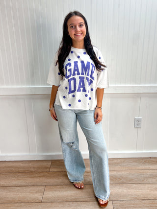 Taylor Gameday Print Top - Purple-Top-Vanilla Monkey-Fd 8/3/26,gameday,Tops Collection-The Twisted Chandelier