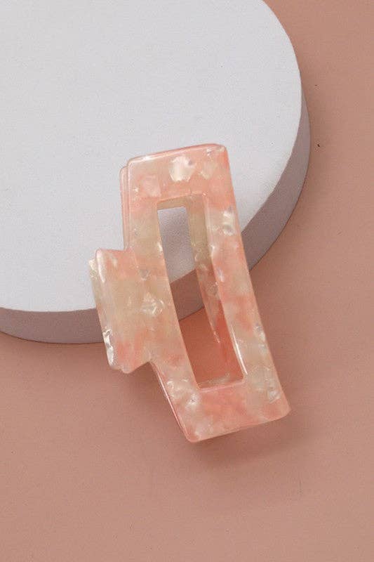 Rectangle Cellulose Hair Claw Clip-JOSSLYN by wall to wall-The Twisted Chandelier