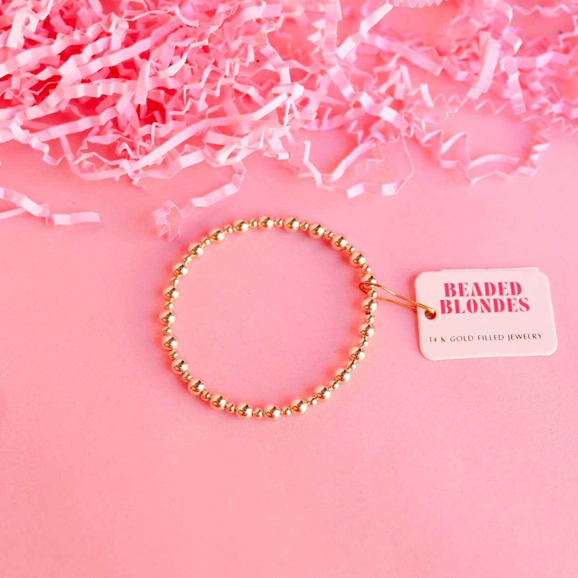Katy Bracelet in Gold-Beaded Blondes-The Twisted Chandelier