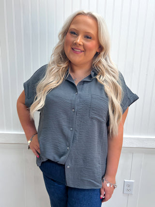 Emory Woven Airflow Button Down Top-Top-Zenana-Fall Favorites,Fd 8/3/26-The Twisted Chandelier