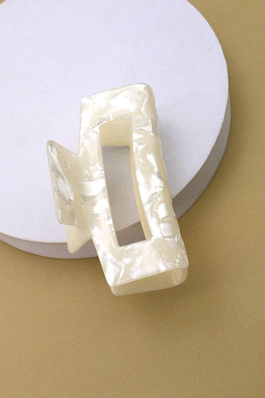 Rectangle Cellulose Hair Claw Clip-JOSSLYN by wall to wall-The Twisted Chandelier