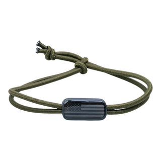 Tap To Pray® Survivor Series Tactical Bracelet-Tap To Pray-Olive + Stealth Flag-The Twisted Chandelier