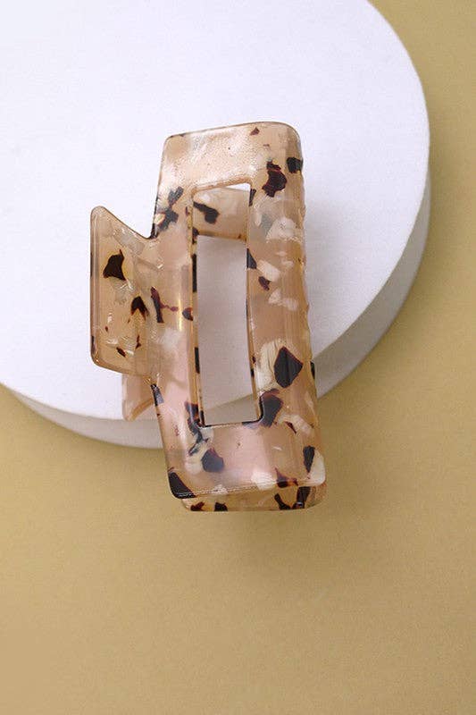 Rectangle Cellulose Hair Claw Clip-JOSSLYN by wall to wall-The Twisted Chandelier