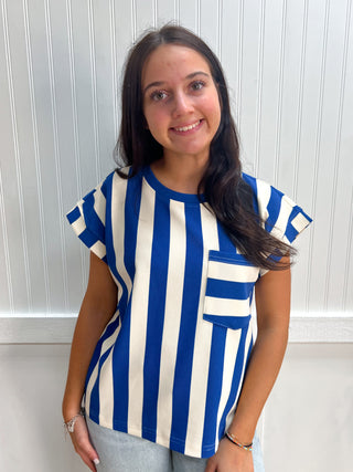 Meredith Bold Stripe Top-Top-jodifl-FD 08/04/26,gameday,Tops Collection-The Twisted Chandelier