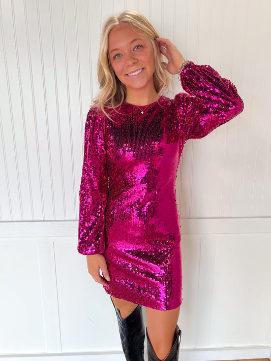 Barbie Sequin Mini Dress-FLYING TOMATO-DJR-The Twisted Chandelier