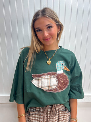 Faye Mallard Duck Patchwork Dolman Sleeve Knit Top-Top-Anniewear-Fall Favorites,FD 08/31/26,NewArrival,Tops Collection-The Twisted Chandelier