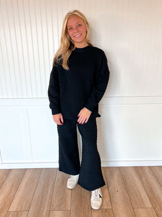 Karen Solid Warm Quilted Matching Set-BEESON RIVER-03/02/26,OGP 59.99,Winter bin-Xl-Black-The Twisted Chandelier