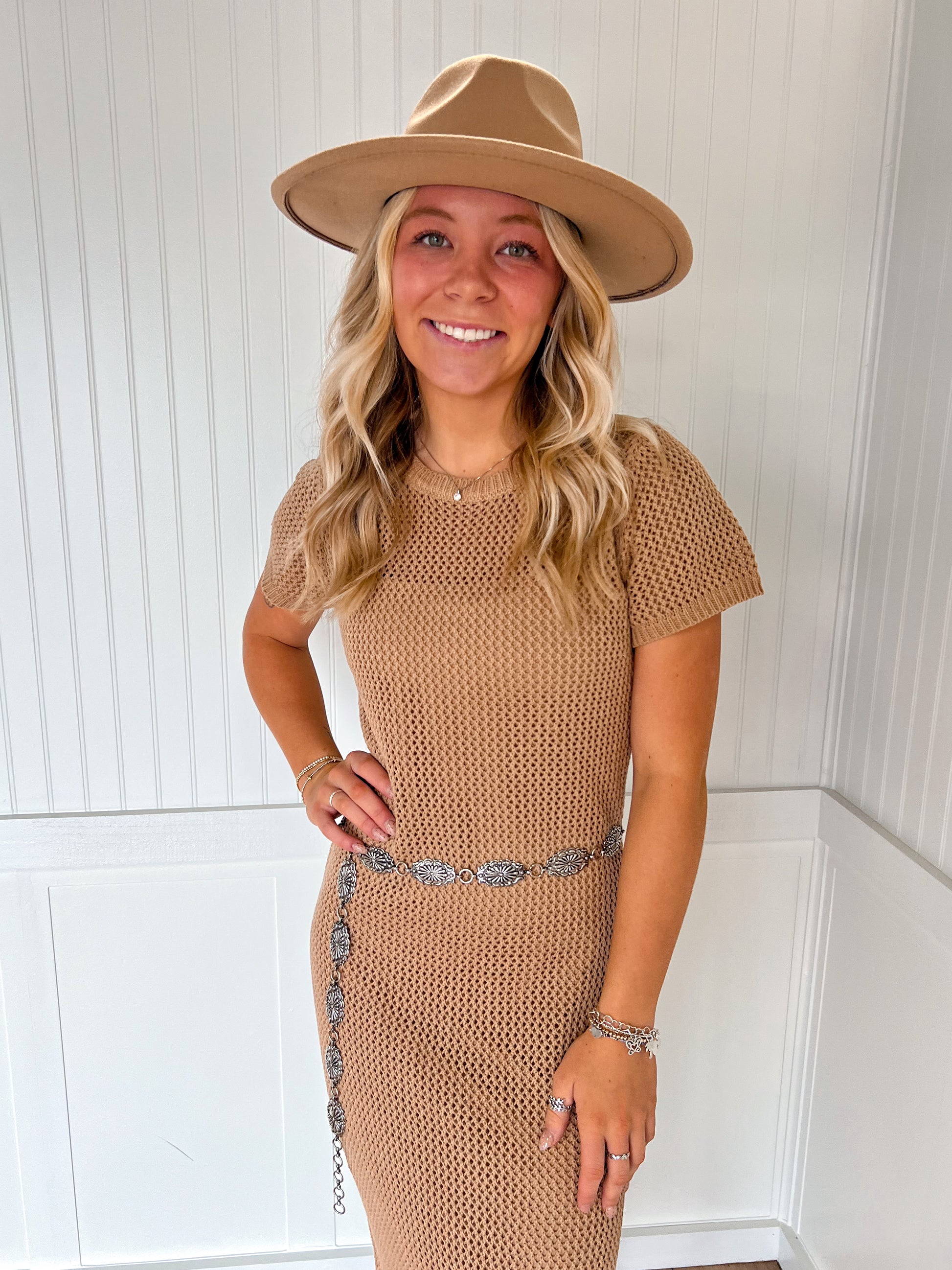 Penelope Short Sleeve Sweater Dress-Klesis-DJR-The Twisted Chandelier