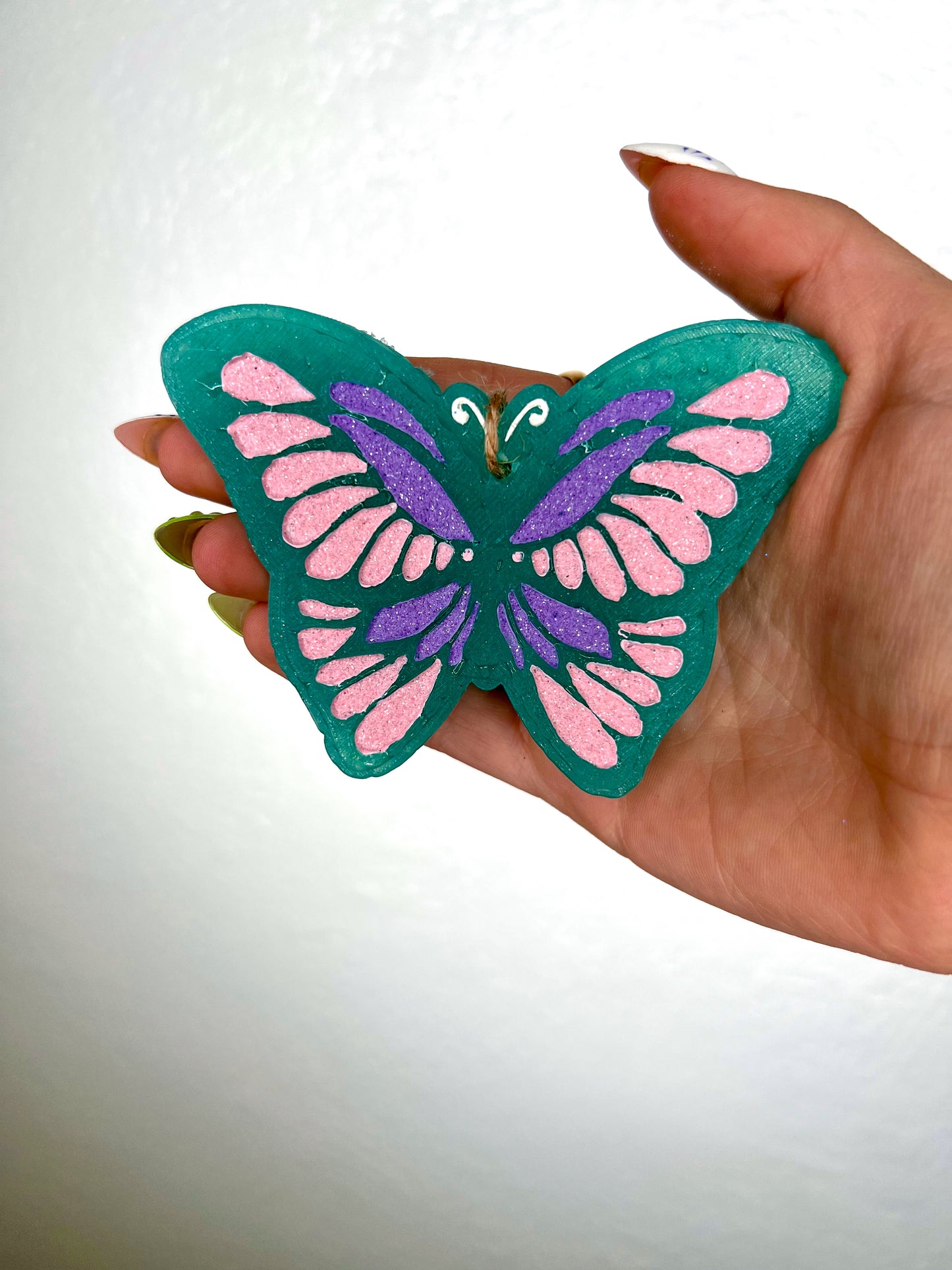 Spring Butterfly Car Freshie-Southern Creek Wholesale-Vanilla Cotton-Green-The Twisted Chandelier