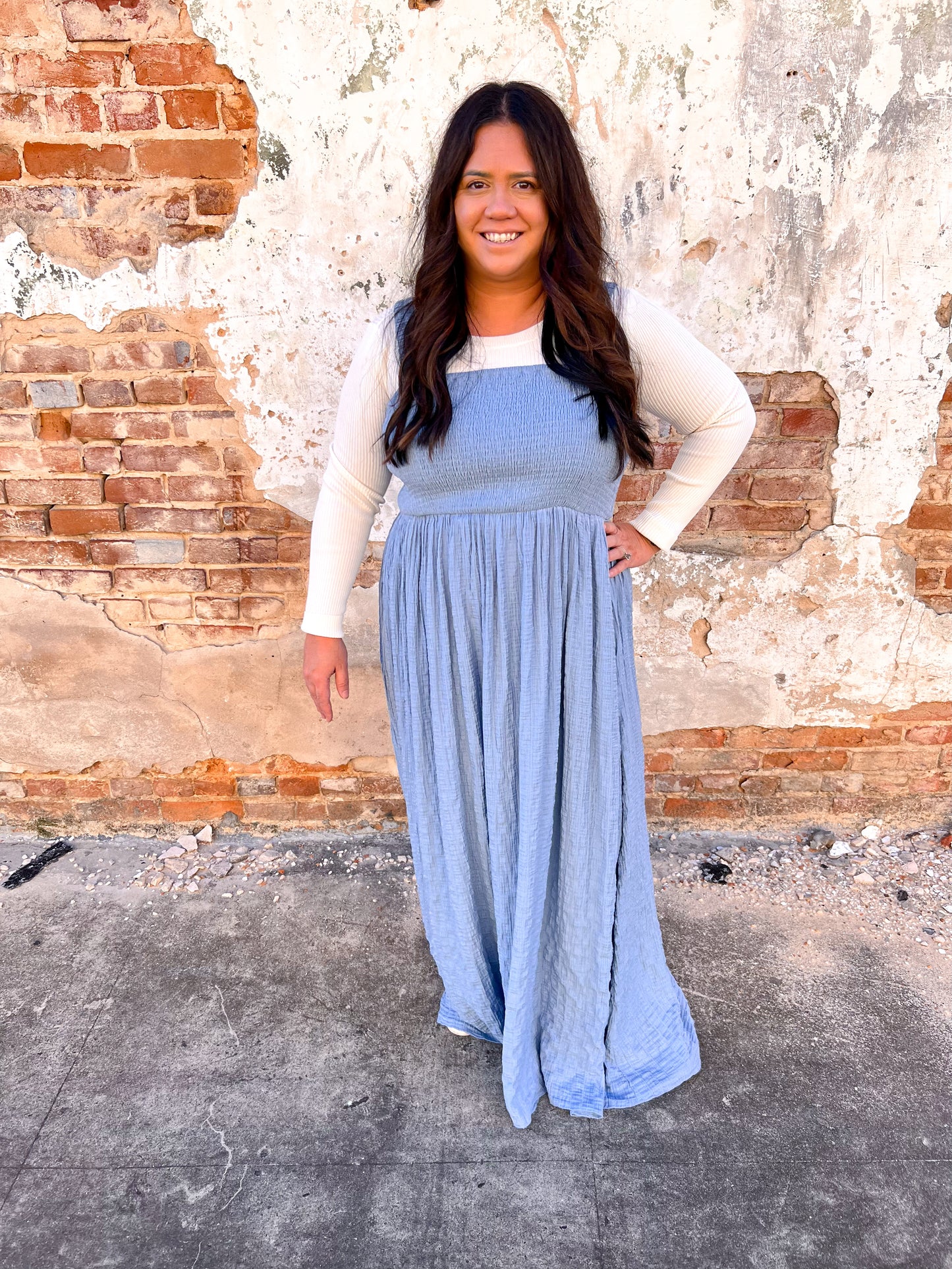 Wrenley Tencel Crinkle Fabric Smocked Top Midi Dress-Dress-Kori America-1st md,Bin B3,DJR,FD 05/15/24,Max Retail,PB10170-The Twisted Chandelier