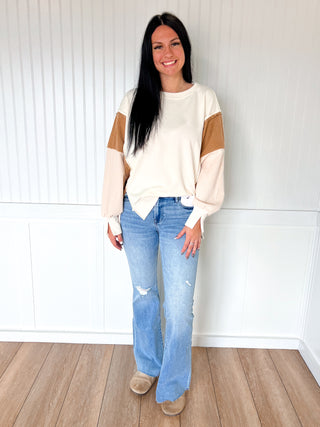Tate Color Block Oversized Pullover-Oddi-Bin a4,Double mystery bags,FD 10/28/25,Tops Collection,Winter bin-The Twisted Chandelier