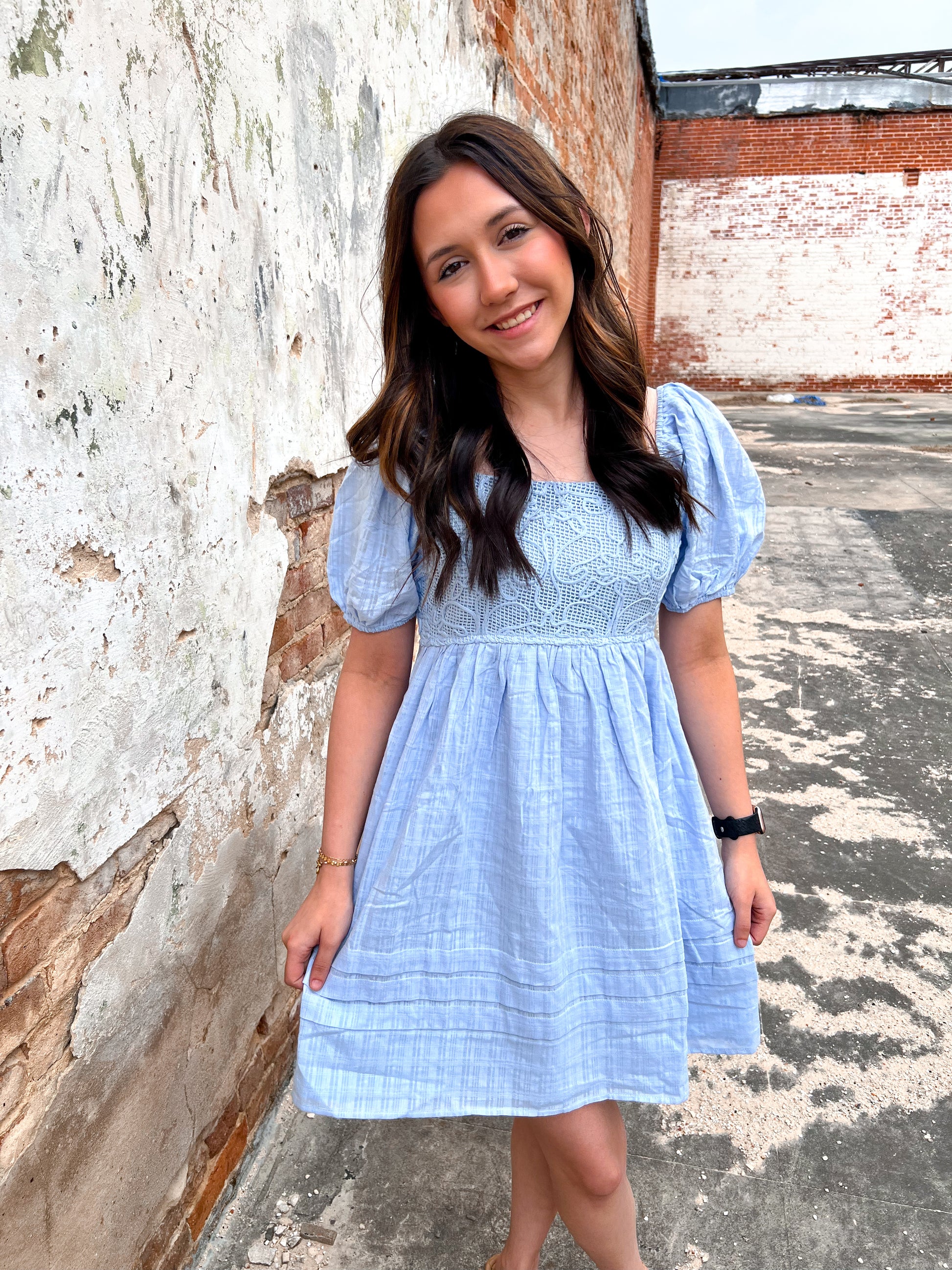 Malia Airy Cotton Gauze Crochet Mini Dress With Smocked Back-Mini Dress-in february-BIN D3,DJR,FD 04/08/25-The Twisted Chandelier