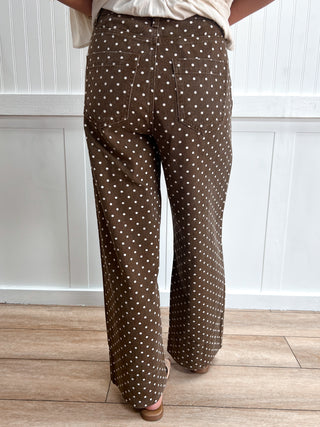 Lottie Polka Dot Pants-Pants-ENTRO-bottoms,FD 08/26/26,NewArrival-The Twisted Chandelier