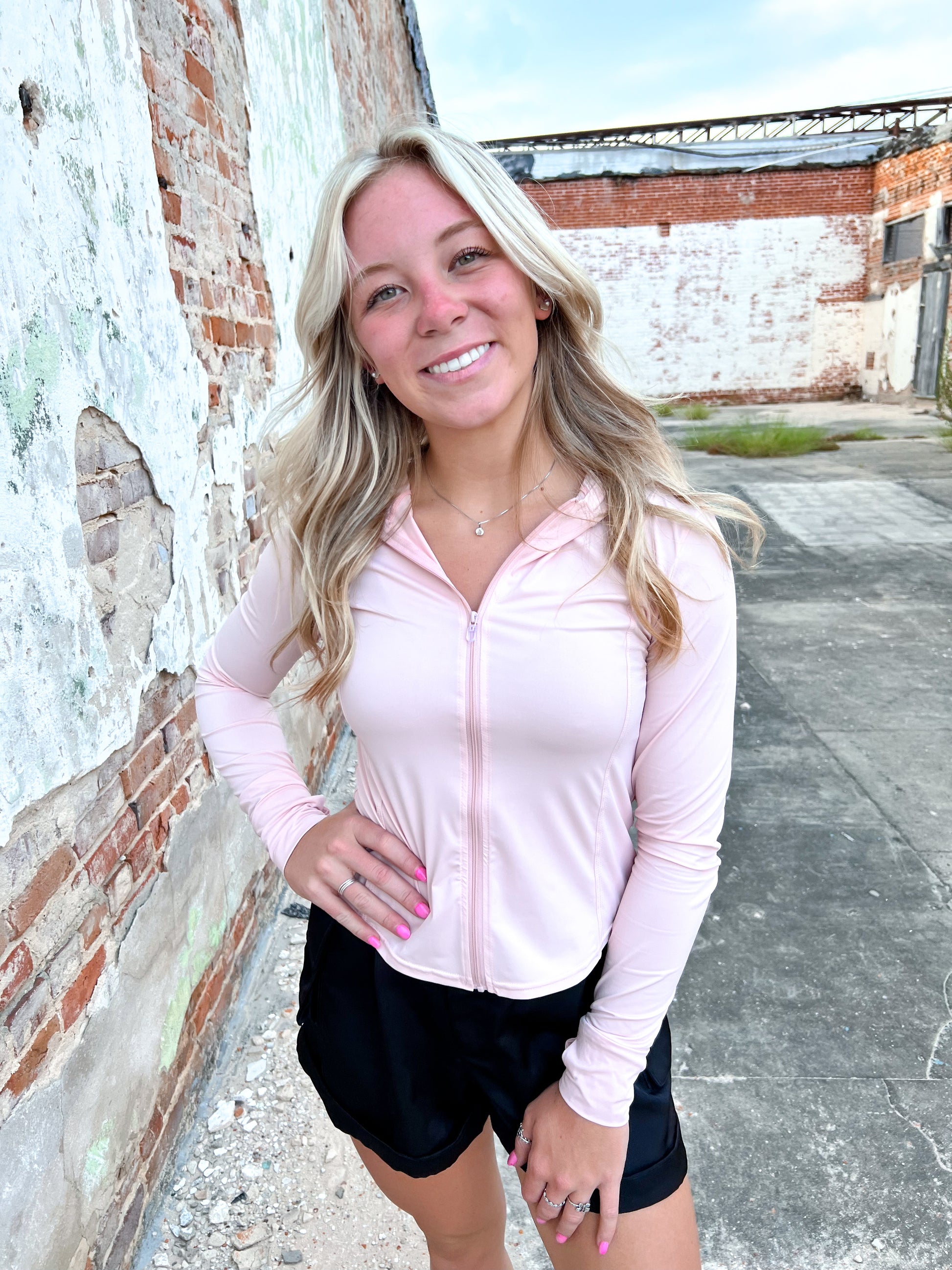 Katie Dry Fit Zip Up Lightweight Jacket-Apparel & Accessories-blu pepper-11/13/24,1st md,Bin c1,OGP 52.99,Tops Collection-The Twisted Chandelier