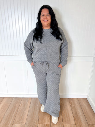 Karen Solid Warm Quilted Matching Set-BEESON RIVER-03/02/26,OGP 59.99,Winter bin-Xl-H.Gray-The Twisted Chandelier