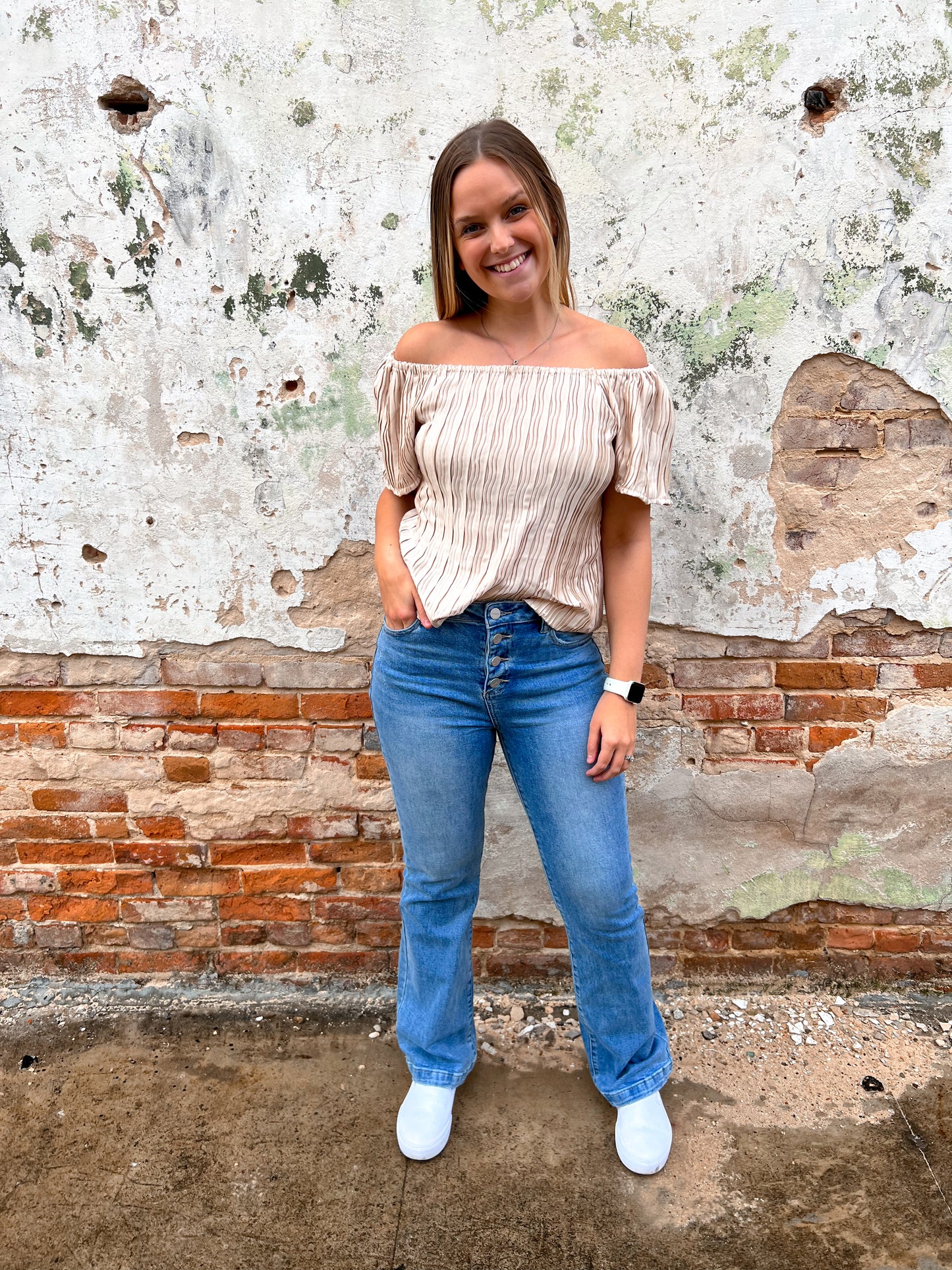 Aubrie Ivory Silk Top-Shirt-Southern Grace Wholesale-9307E,Bin d2,FD 03/05/24,Tops Collection-The Twisted Chandelier