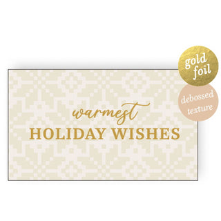 Cozy Knit Snowflakes Mini Card-Gift Card-Elum-The Twisted Chandelier
