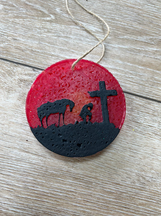 Cowboy Cross Car Freshie-Car Freshie-Southern Creek Wholesale-The Twisted Chandelier