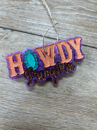 Howdy Pumpkin Car Freshie-Car Freshie-Southern Creek Wholesale-The Twisted Chandelier