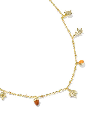 Kendra Scott Autumn Charm Necklace Gold Multi Mix-Necklaces-Kendra Scott-FALL2026 KS-The Twisted Chandelier