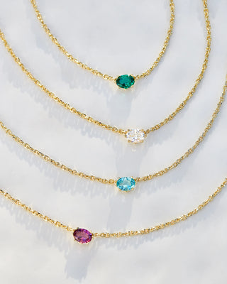 Kendra Scott Cailin Crystal Pendant Necklace Gold Purple Crystal-Necklaces-Kendra Scott-4/15/26,N1941GLD,OGP $60-The Twisted Chandelier