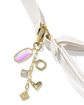 Kendra Scott Elle Gold Bag Charm Iridescent Mix