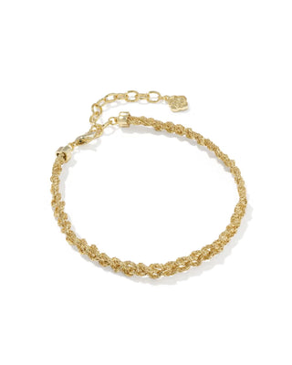 Kendra Scott Gabriella Braided Chain Bracelet Gold-Bracelet-Kendra Scott-B00511GLD-The Twisted Chandelier