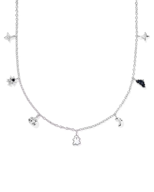 Kendra Scott Halloween Strand Necklace Silver Multi Mix-Necklaces-Kendra Scott-N01233RHD-The Twisted Chandelier