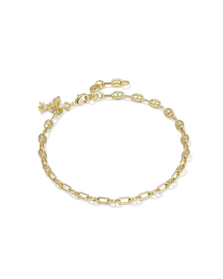 Kendra Scott Parker Knot Anklet Gold-Anklets-Kendra Scott-A00521GLD-The Twisted Chandelier