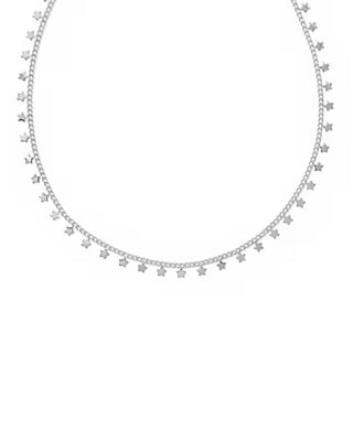 Kendra Scott Parker Star Strand Necklace Silver-Necklace-Kendra Scott-N01527RHD-The Twisted Chandelier